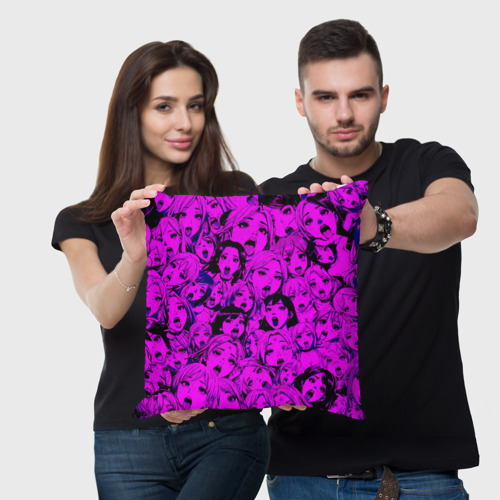 Подушка 3D Ahegao: Фиолетовый - фото 3