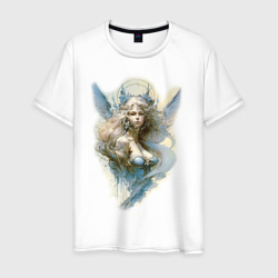 Мужская футболка хлопок Царевна-Лебедь ангел - нейросеть