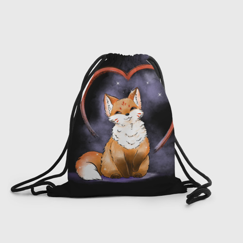 Рюкзак-мешок 3D Милая лисица кицунэ