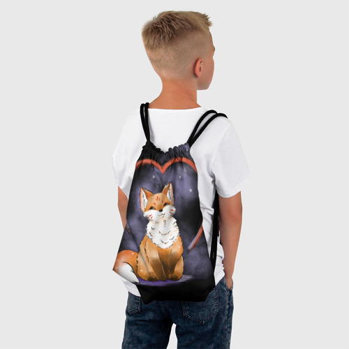 Рюкзак-мешок 3D Милая лисица кицунэ - фото 4