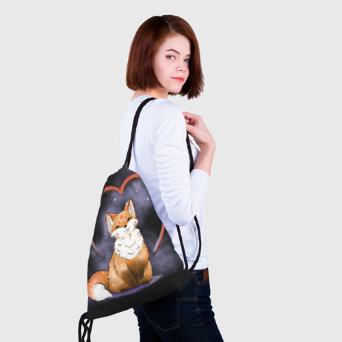 Рюкзак-мешок 3D Милая лисица кицунэ - фото 5