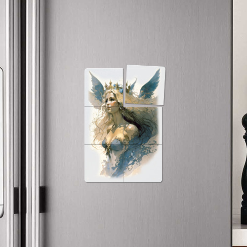 Магнитный плакат 2Х3 Царевна-Лебедь ангел - нейросеть - фото 4