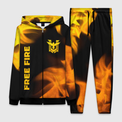 Женский костюм 3D Free Fire - gold gradient: надпись, символ