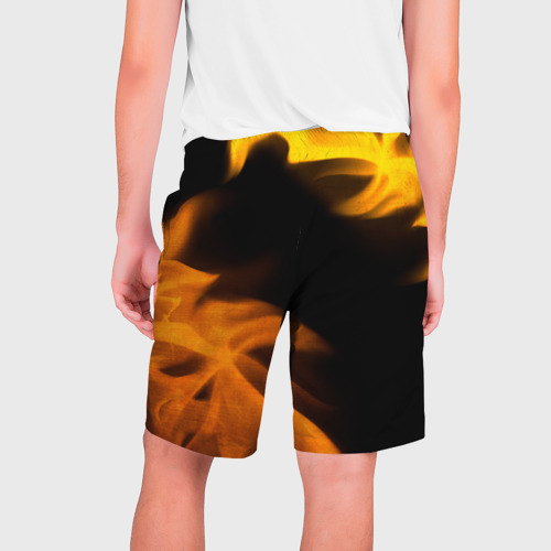 Мужские шорты 3D Free Fire - gold gradient: надпись, символ, цвет 3D печать - фото 2