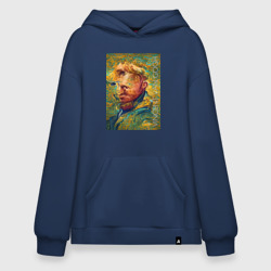 Abstract Vincent van Gogh - surrealism self-portrait  – Худи SuperOversize хлопок с принтом купить со скидкой в -19%