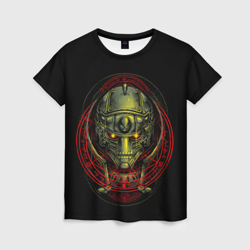 Женская футболка 3D с принтом Стальной алхимик печать, вид спереди #2