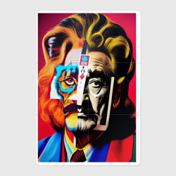 Tiger and Dali collage - collaboration – Магнитный плакат 2Х3 с принтом купить