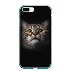 Чехол для iPhone 7Plus/8 Plus матовый Крупная морда кота