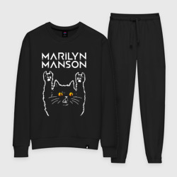 Женский костюм хлопок Marilyn Manson rock cat