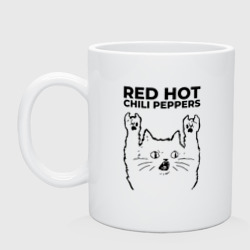 Кружка керамическая Red Hot Chili Peppers - rock cat