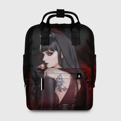Женский рюкзак 3D Готическая вампирша в демоническом стиле