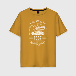 Женская футболка хлопок Oversize Я классический 1967