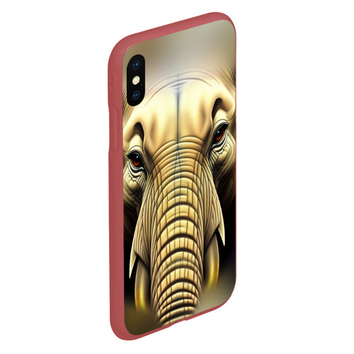 Чехол для iPhone XS Max матовый с принтом Мой слон, вид сбоку #3