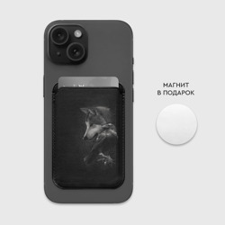 Картхолдер Magsafe магнитный Волк и ворон - фото 2