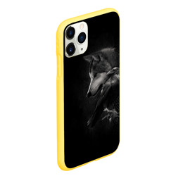 Чехол для iPhone 11 Pro Max матовый Волк и ворон - фото 2