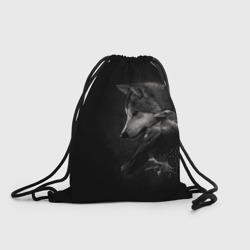 Рюкзак-мешок 3D Волк и ворон