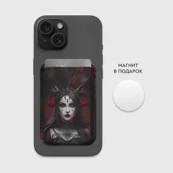 Картхолдер Magsafe магнитный Готическая женщина с рогами - фото 2