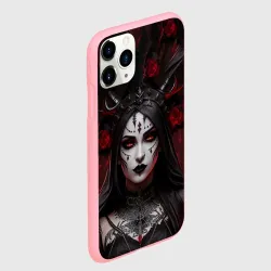 Чехол для iPhone 11 Pro матовый Готическая женщина с рогами - фото 2