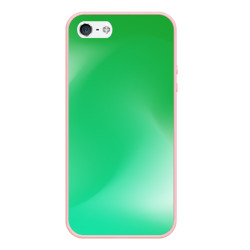 Чехол для iPhone 5/5S матовый Градиент зеленый