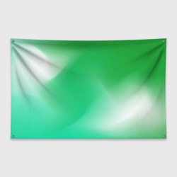 Флаг-баннер Градиент зеленый