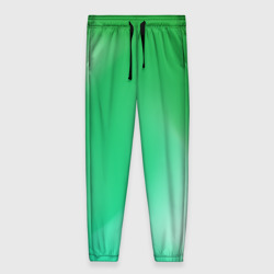 Женские брюки 3D Градиент зеленый