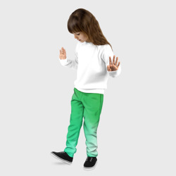 Детские брюки 3D Градиент зеленый - фото 2