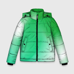 Зимняя куртка для мальчиков 3D Градиент зеленый