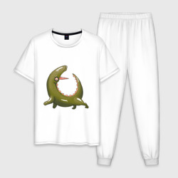 Арбузный крокодил – Мужская пижама хлопок с принтом купить со скидкой в -10%