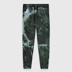 Женские брюки 3D Зеленый мраморный узор