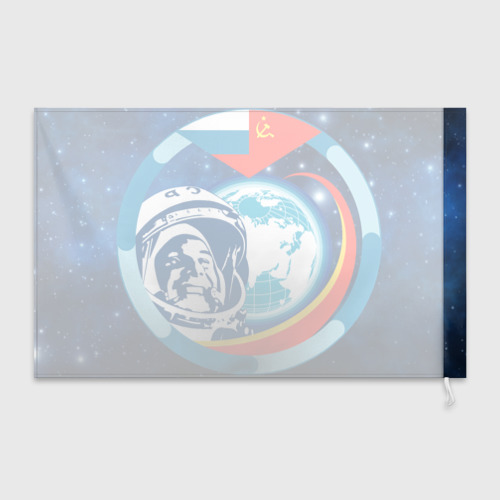 Флаг 3D Первый космонавт Юрий Гагарин - фото 2