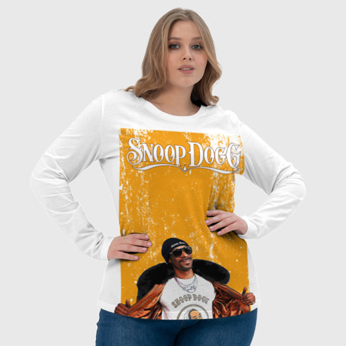 Женский лонгслив 3D Американский рэппер Snoop Dogg, цвет 3D печать - фото 6