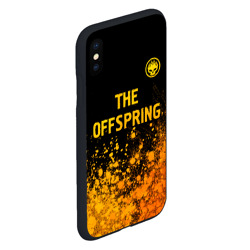 Чехол для iPhone XS Max матовый The Offspring - gold gradient: символ сверху - фото 2
