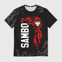 Мужская футболка 3D Сборная России по самбо
