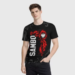Мужская футболка 3D Сборная России по самбо - фото 2
