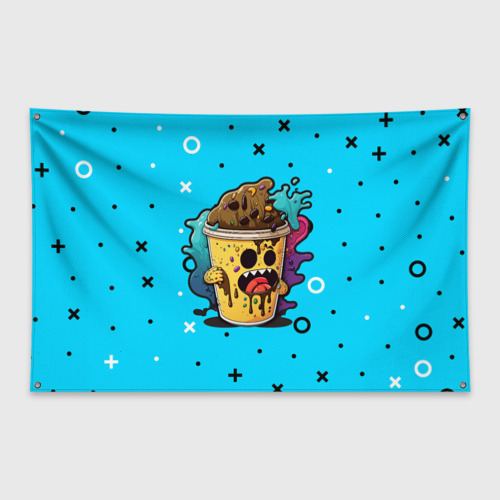 Флаг-баннер Кофейный монстр