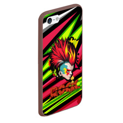 Чехол для iPhone 5/5S матовый Панк с красными волосами - фото 2