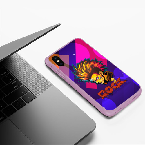 Чехол для iPhone XS Max матовый Панк      зомби, цвет сиреневый - фото 5