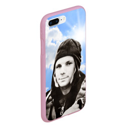 Чехол для iPhone 7Plus/8 Plus матовый Летчик космонавт Юра Гагарин - фото 2