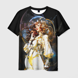 Мужская футболка 3D Космическая принцесса