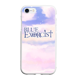 Чехол для iPhone 7/8 матовый Blue Exorcist sky clouds