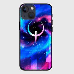 Чехол для iPhone 13 mini Quake неоновый космос