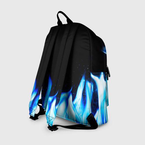 Рюкзак 3D с принтом Thousand Foot Krutch blue fire, вид сзади #1