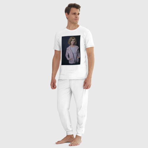 Мужская пижама хлопок Шершни Кристина Риччи, цвет белый - фото 5