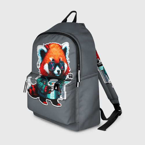 Рюкзак 3D с принтом Крутая красная панда, вид спереди #2