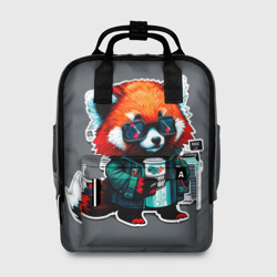 Женский рюкзак 3D Крутая красная панда