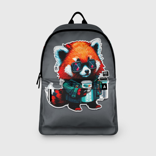 Рюкзак 3D с принтом Крутая красная панда, вид сбоку #3