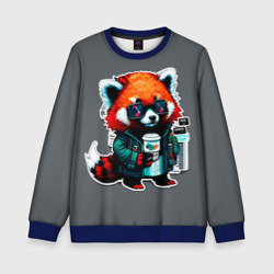 Детский свитшот 3D Крутая красная панда