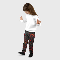 Детские брюки 3D Объемные огненные плитки - фото 2