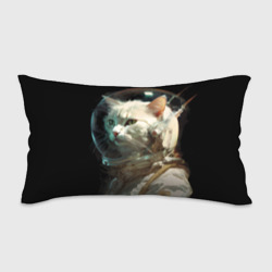 Подушка 3D антистресс Белый пушистый кот космонавт