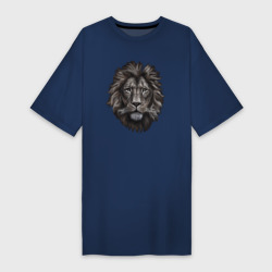 Платье-футболка хлопок Голова Льва :гризаль